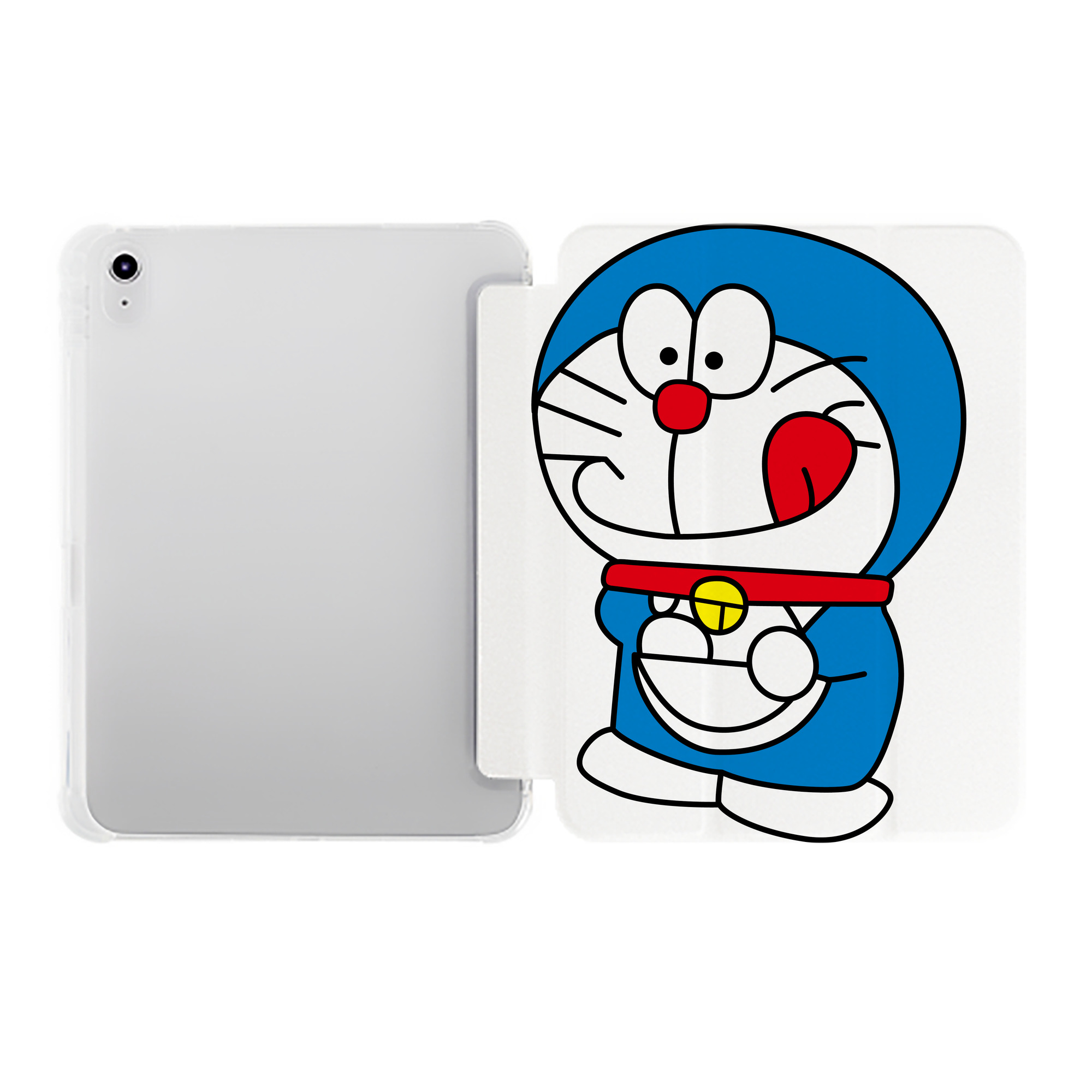 （画像用） ドラえもん Doraemon IPad ケース ペン収納付き 三つ折りスタンド PUレザー×シリコン 対応機種9.5/10.5/10.9インチ